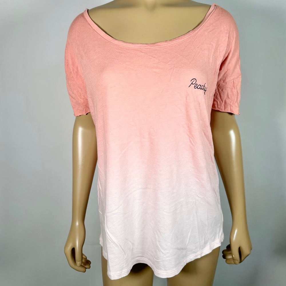 Victoria’s Secret PINK Women’s Size Medium Ombre “Peachy” Top